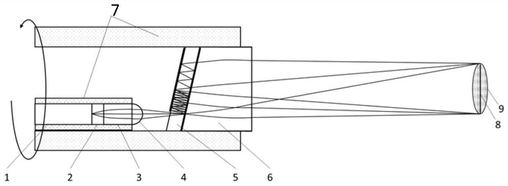 Parallel imaging probe based on fine spectral coding of virtual image phased array