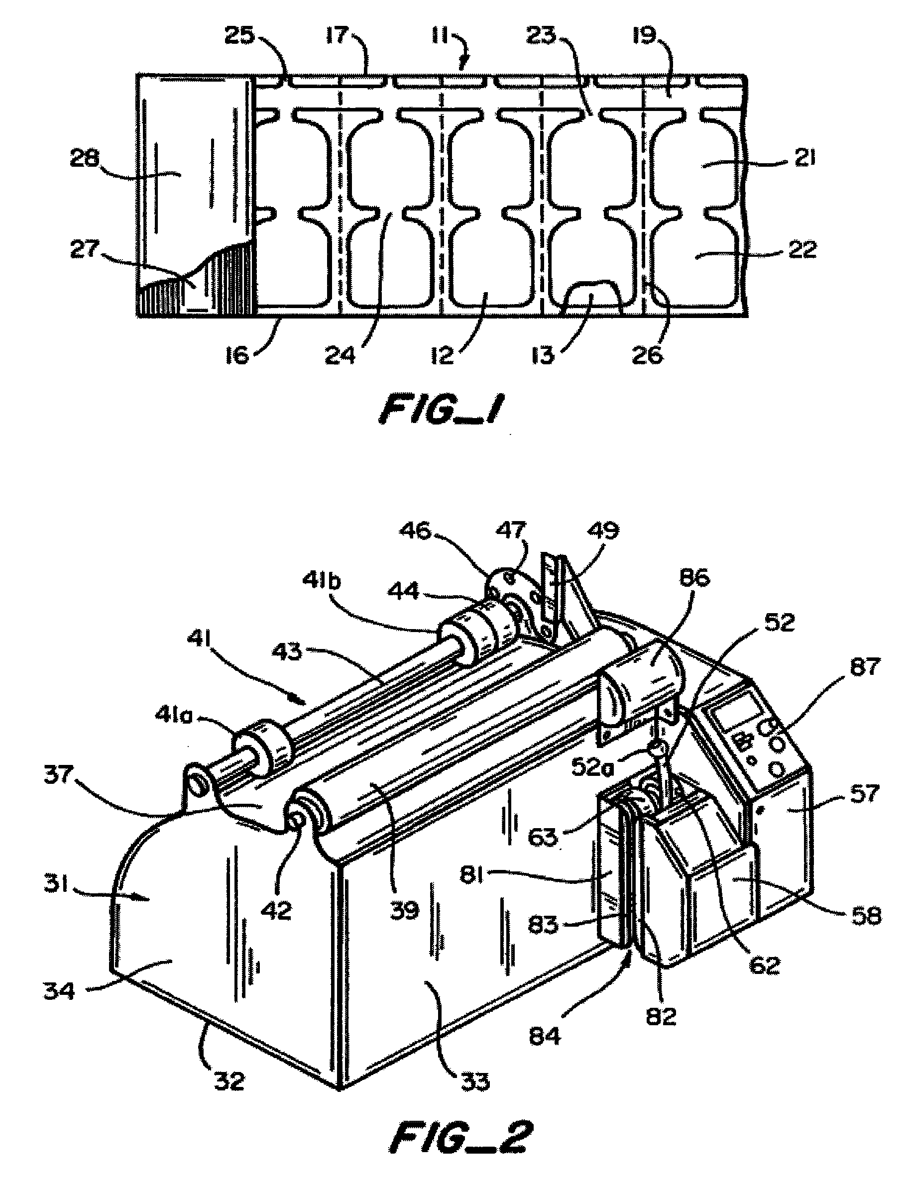 Method And Apparatus For Inflating And Sealing Packing Cushions Employing Film Recognition Controller