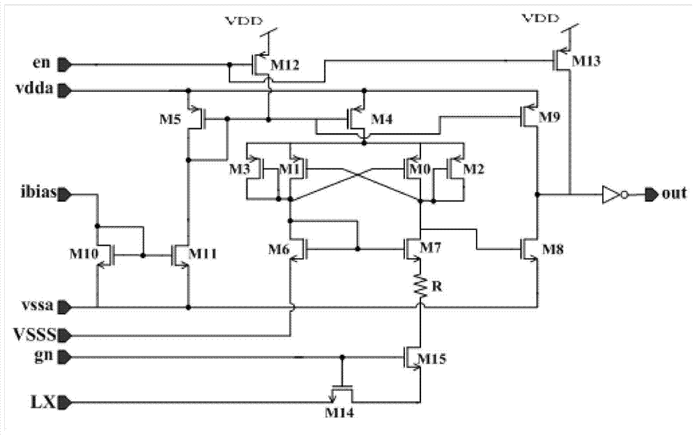 A zero-crossing detection module for dc/dc