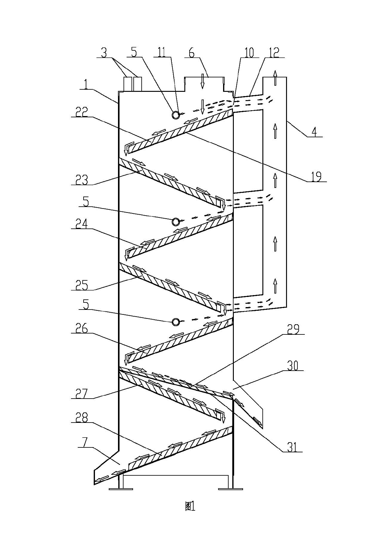 Moulding sand cooling dedusting tower as well as casting moulding sand processing device and method