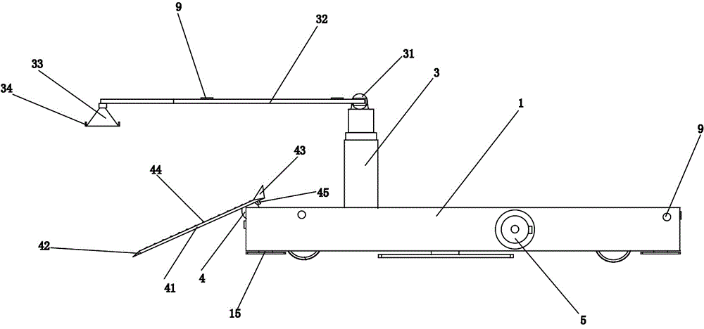 A triangular object transportation robot