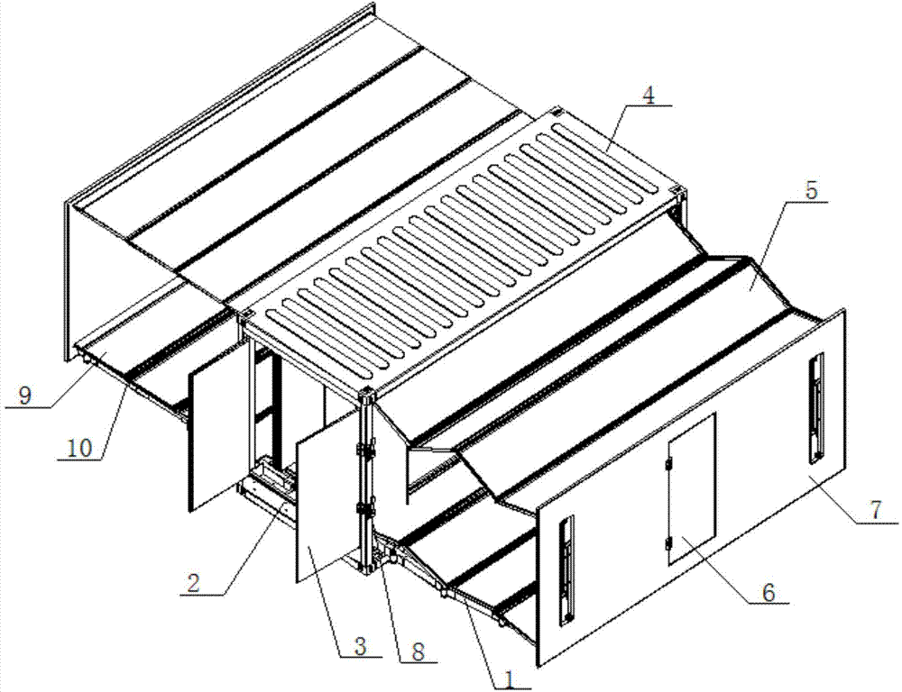 Expanded square cabin