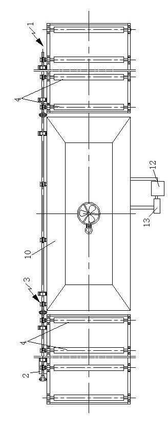 Method and device for carrying out electrolytic etching on metal plate