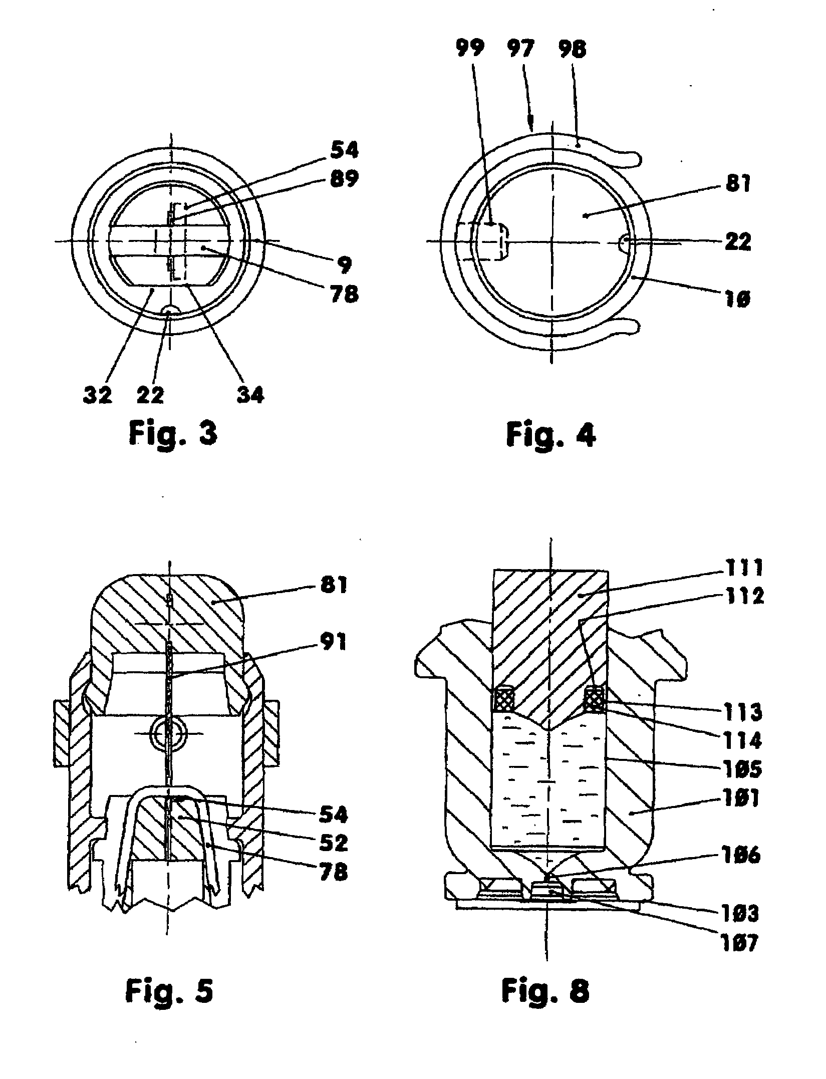 One-way injector with continuously charged spring energy store