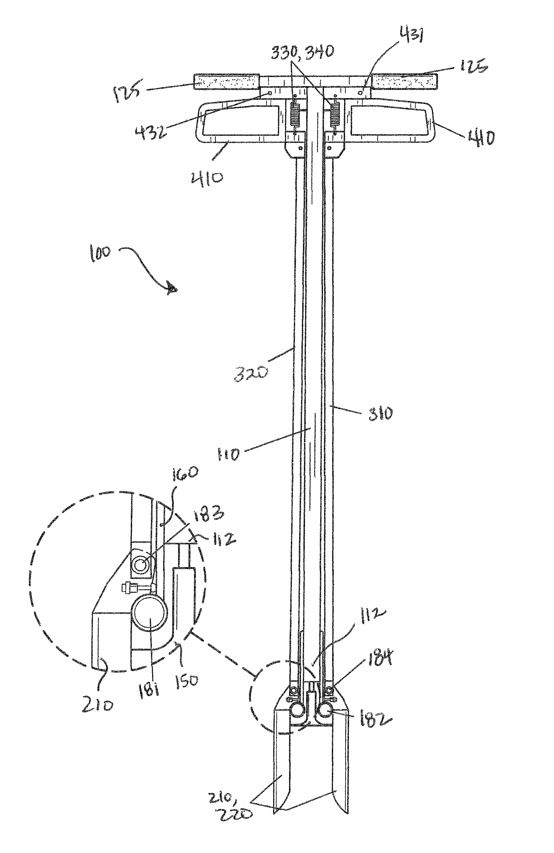 Hole digging device
