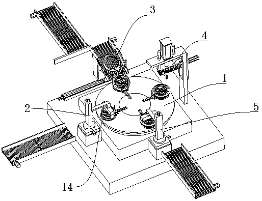 Automatic assembling equipment of tyres and hubs