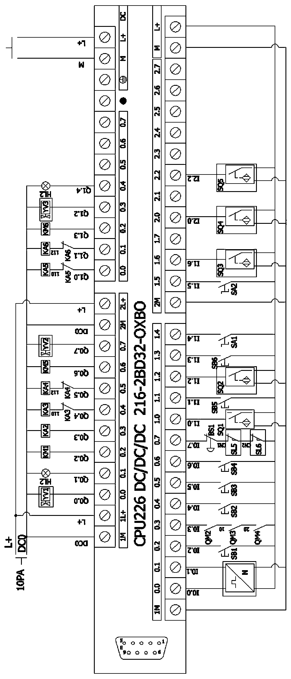 Difunctional cutting machine control system