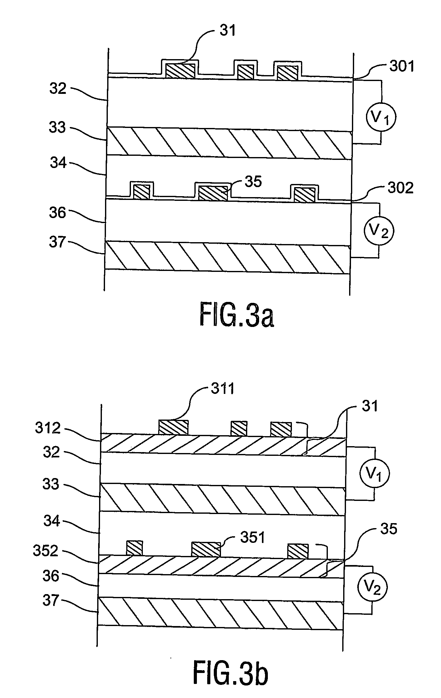 Multi-stack fluorescent information carrier with electrochromic materials