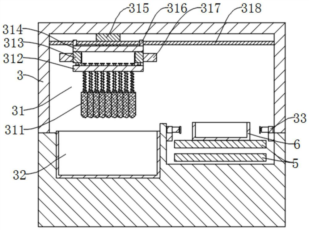 A fully automatic cell turnover basket cleaning device