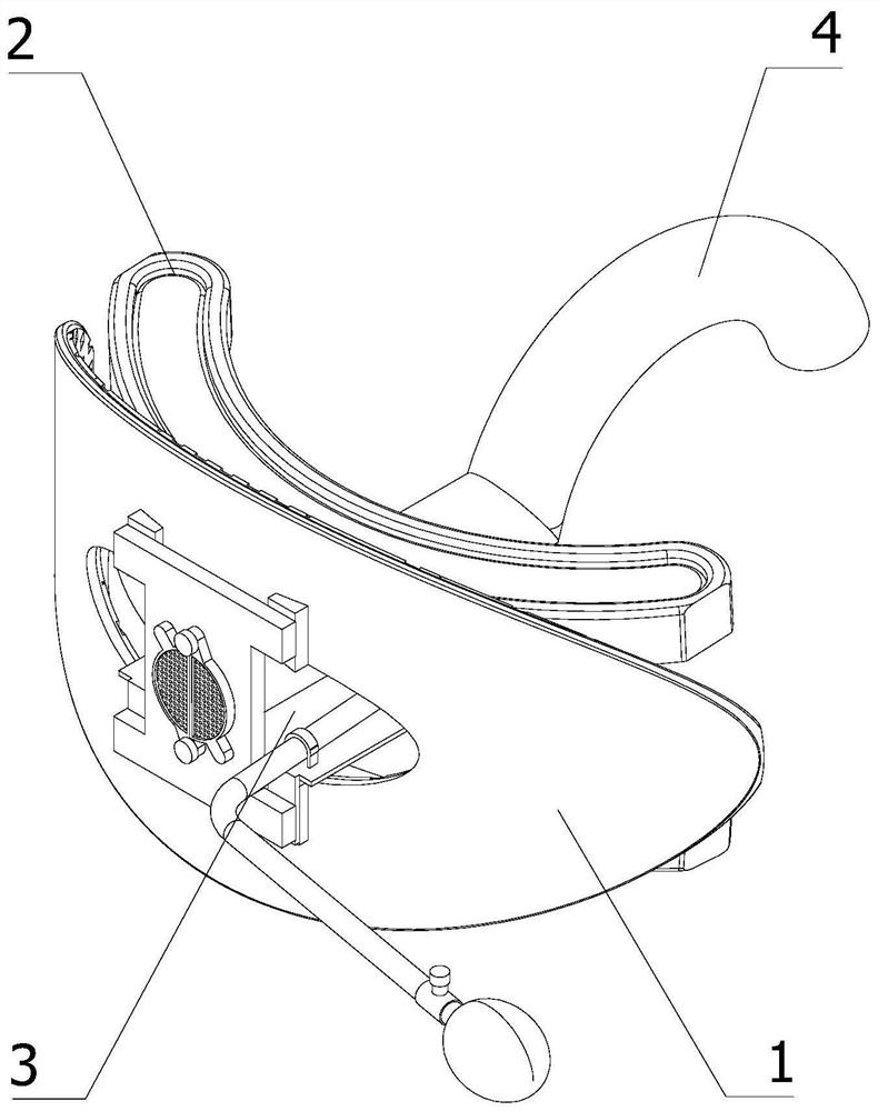 Oropharyngeal ventilation device for anesthesiology department