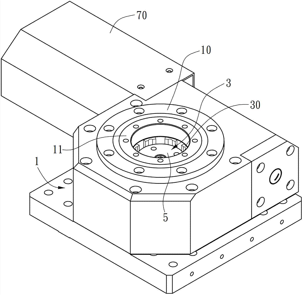 Rotary table with brake locking mechanism