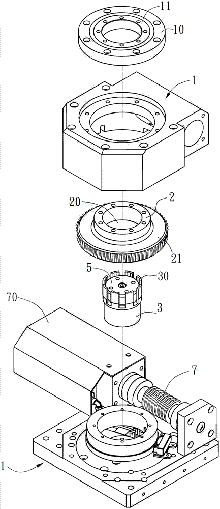 Rotary table with brake locking mechanism
