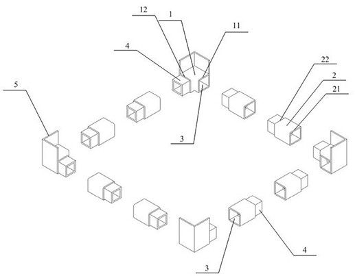 Special-shaped column formwork reinforcing device and system