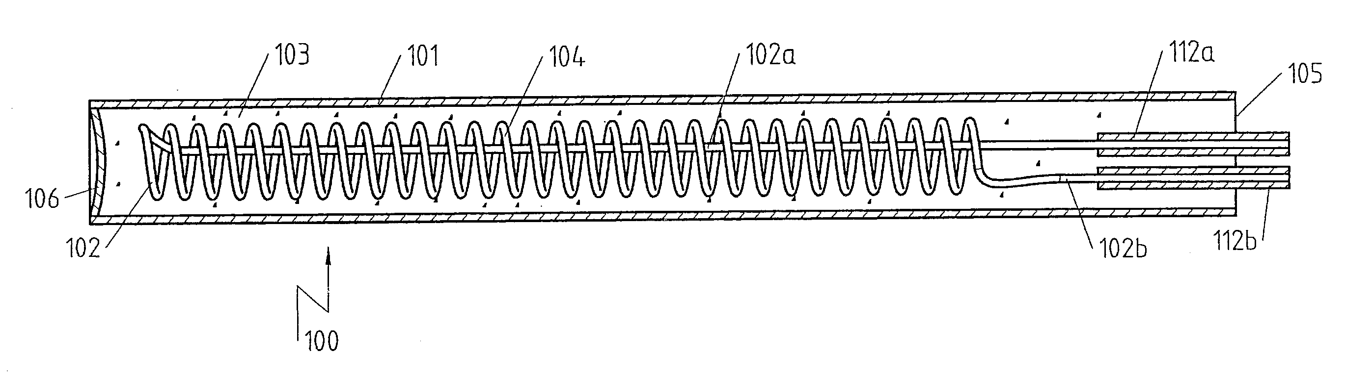 Electric cartridge type heater and method for manufacturing same