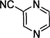 Preparation process of intermediate 2-cyanpyrazine of pyrazinamide drug