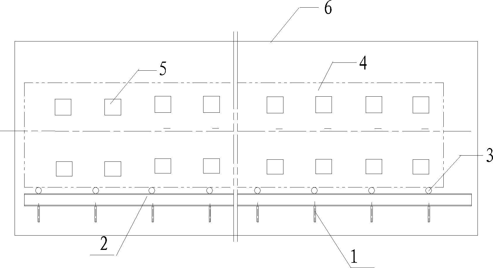 Method for mounting internal assemblies of large container