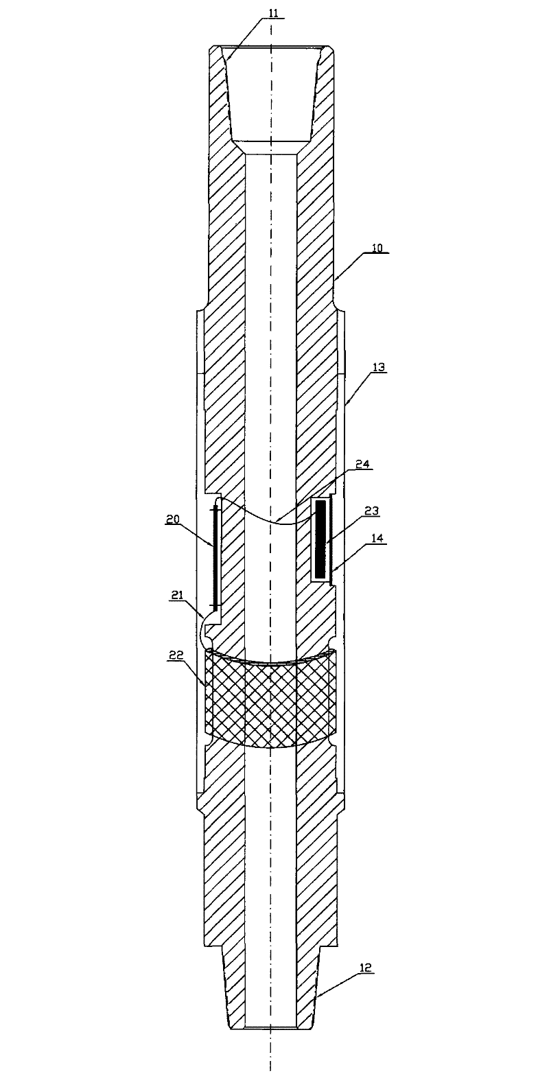 Method and device for telemetering torque moment of drill stem