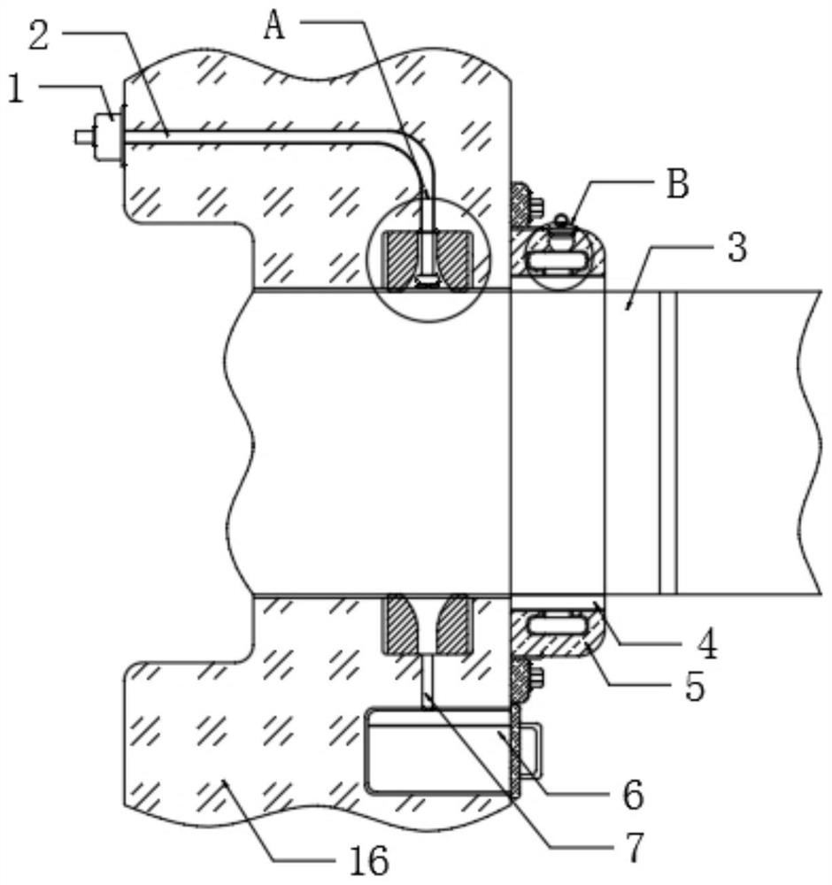 Mechanical and flexible combined sealing structure for rotating shaft of gearbox