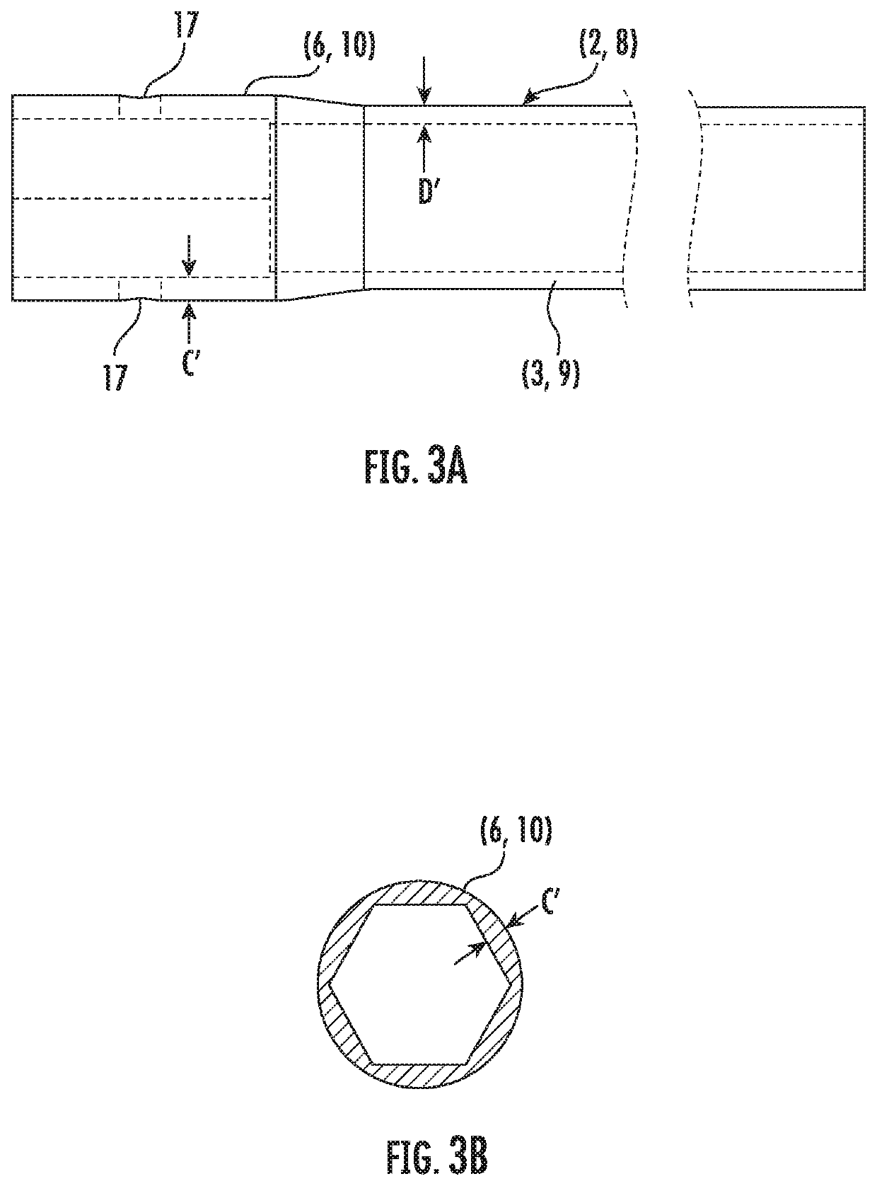 Helical pier with thickened hexagonal coupling ends and method of manufacture