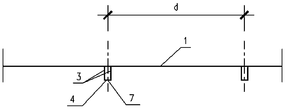 Mounting method of Larsen steel plate pile crown beam