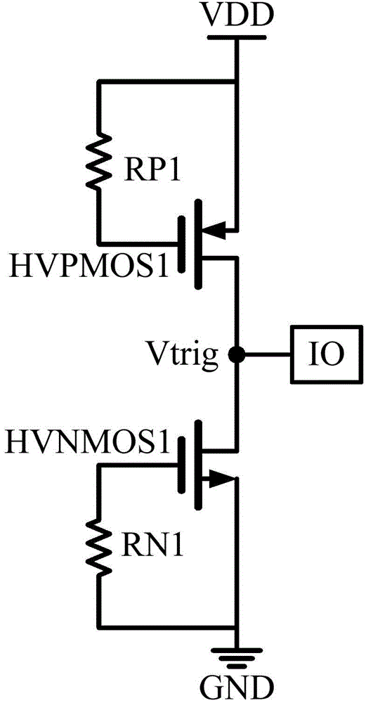 High-voltage ESD protective circuit
