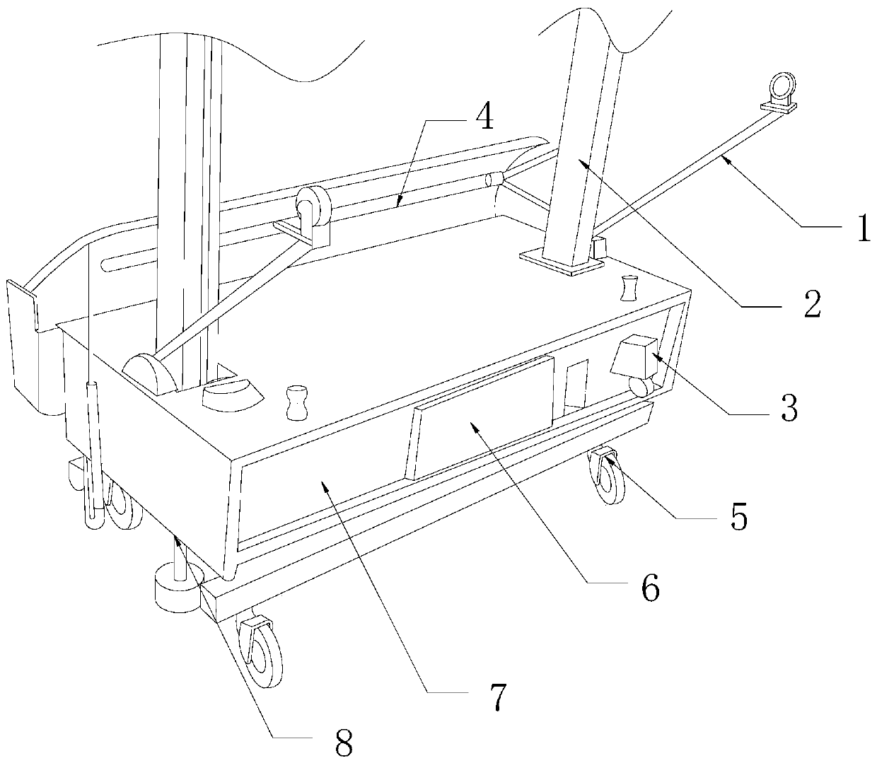 Robot plastering bucket device for building wall construction