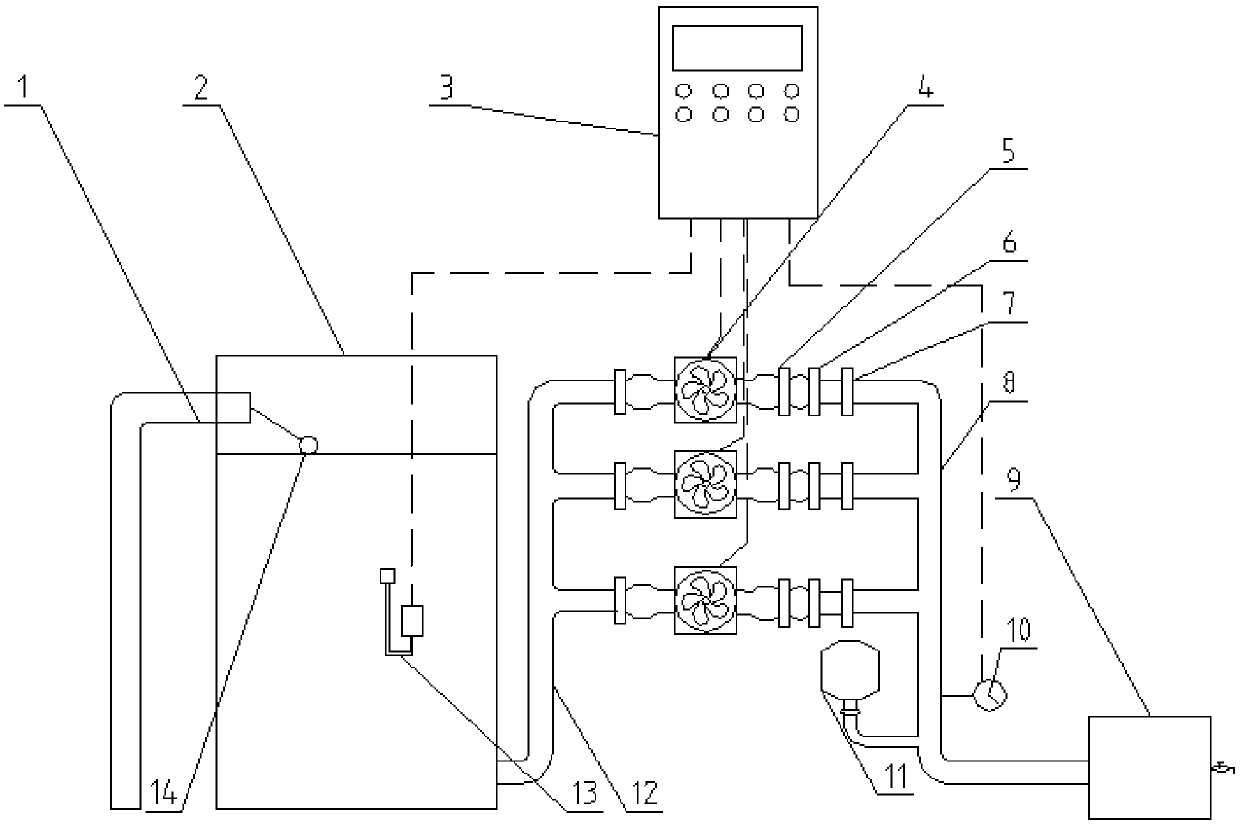 Ultrapure-water-machine constant-pressure water supply device