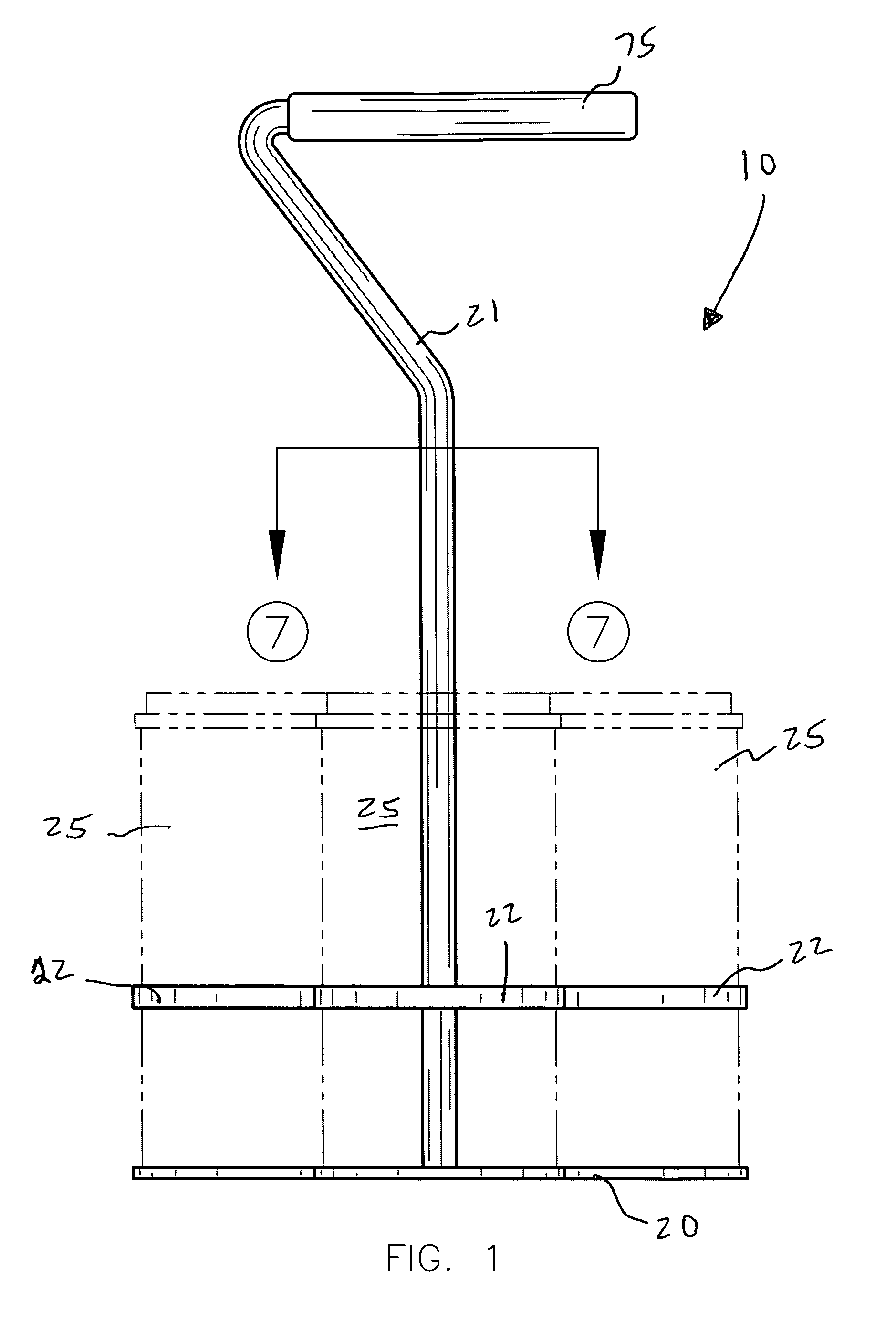 Test-cylinder carrying apparatus and associated method