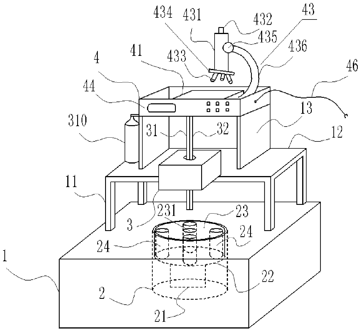 An integrated microscopic inspection device for urinary sediment in the department of nephrology