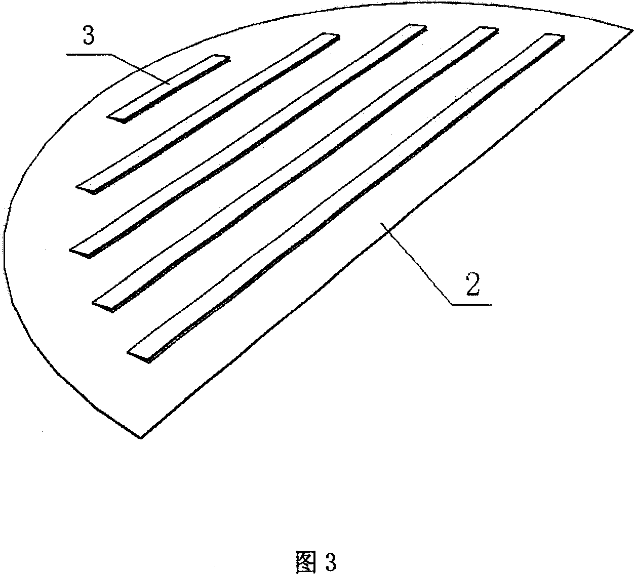 Inclined jetting column plate
