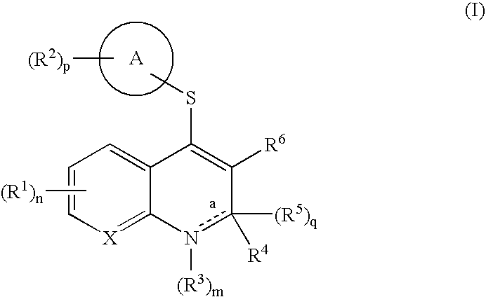4-thio substituted quinoline and naphthyridine compounds
