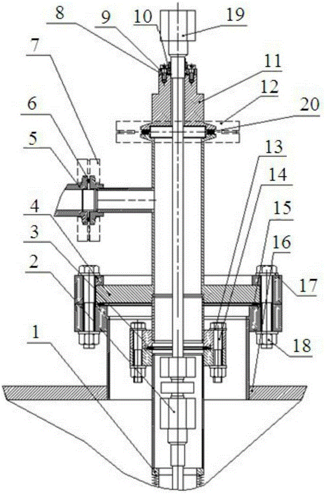 Connection device for cooling water circuit sealing of high heat-loaded optical components in ultra-high vacuum