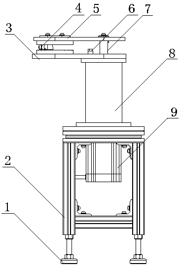 Device for detecting mechanical characteristics of human-like tooth and jaw movement cycle food machinery