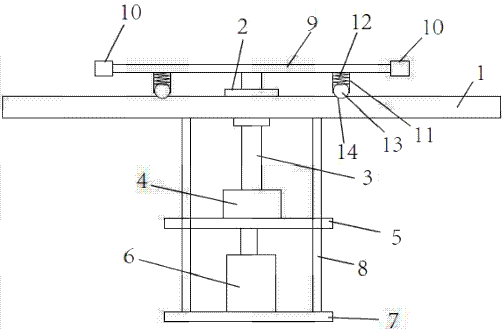 Double-arm rotary self-positioning device