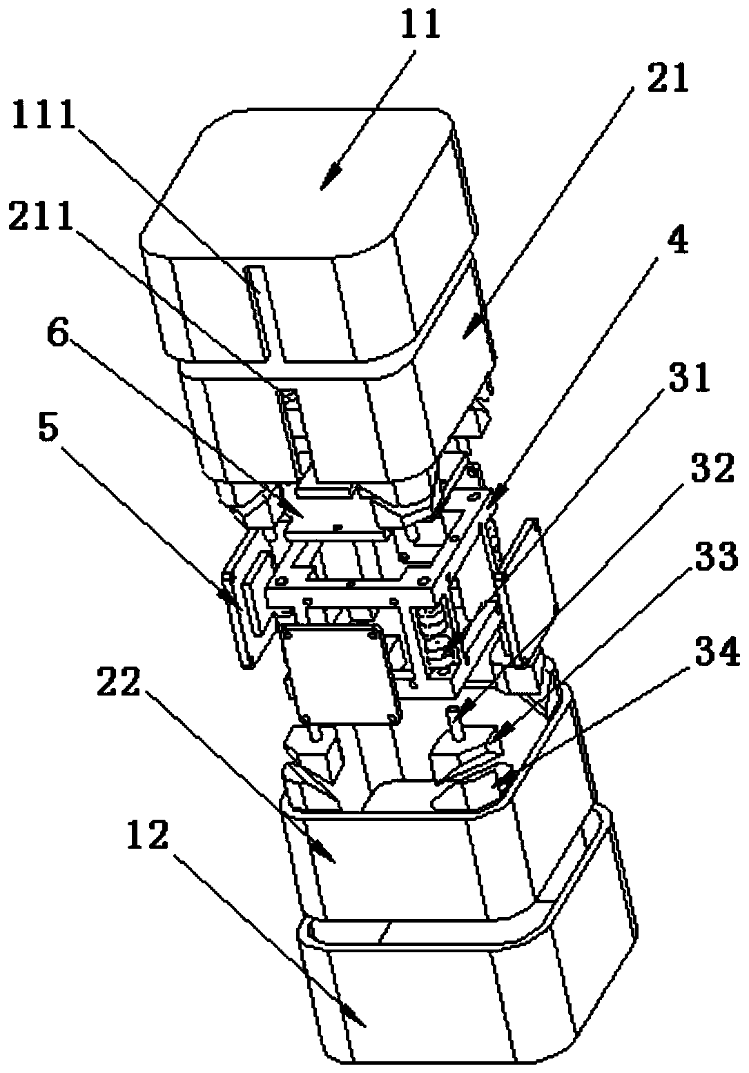 Anti-impact vibration reduction structure and vibration reduction system for micro-inertia measurement unit