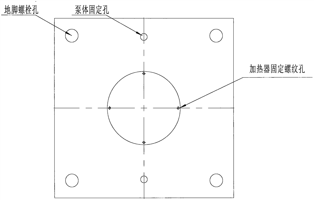 Centrifugal pump with detachable heating bottom plate