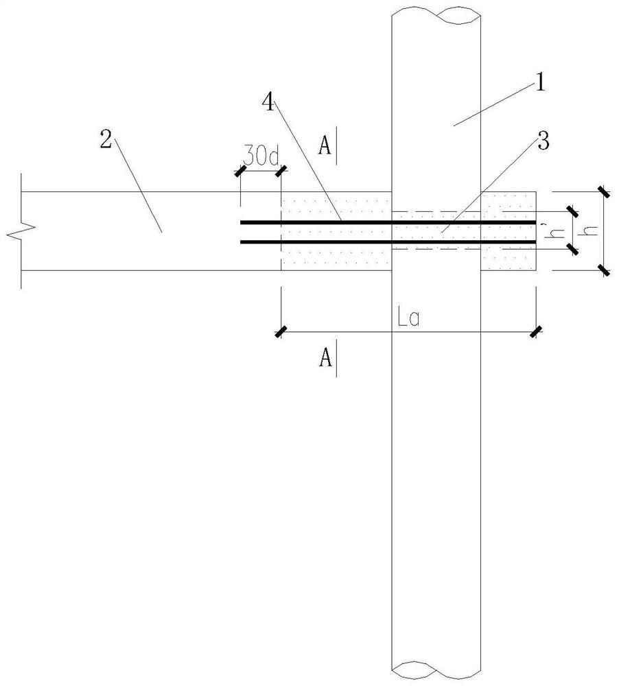 Reinforcing method for wood structure decayed tenon-and-mortise joint