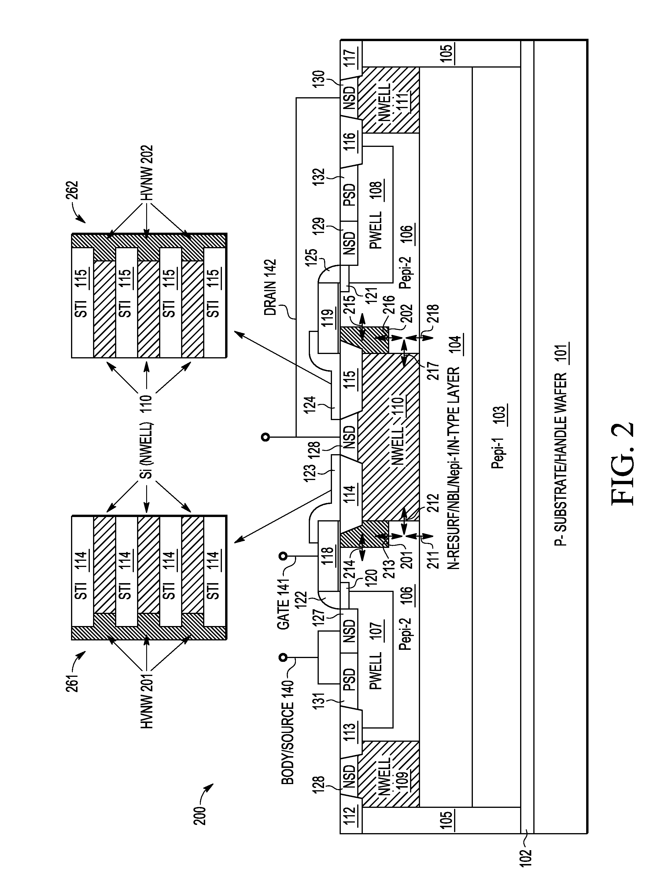 Partially Depleted Dielectric Resurf LDMOS