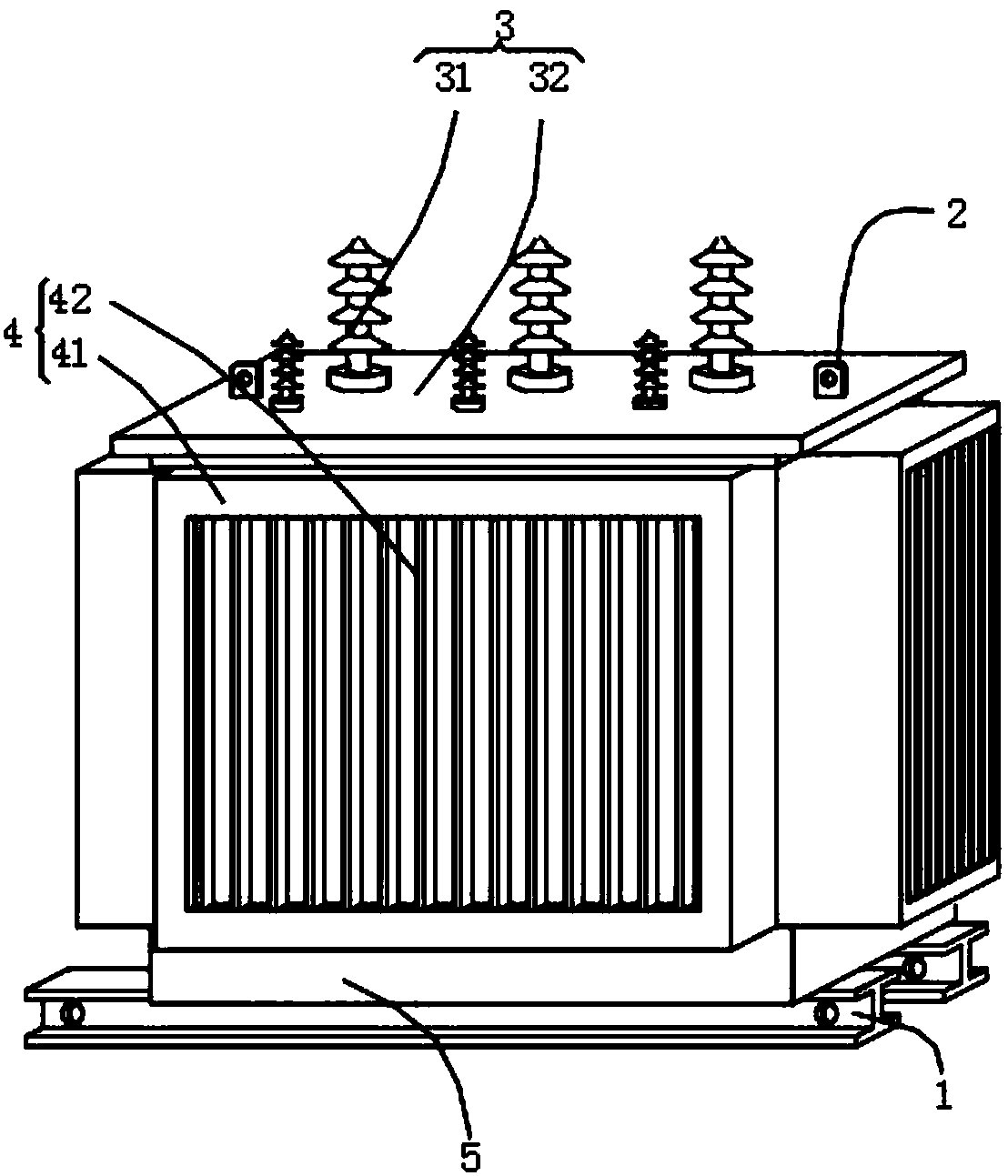 Temperature-adjustable type transformer