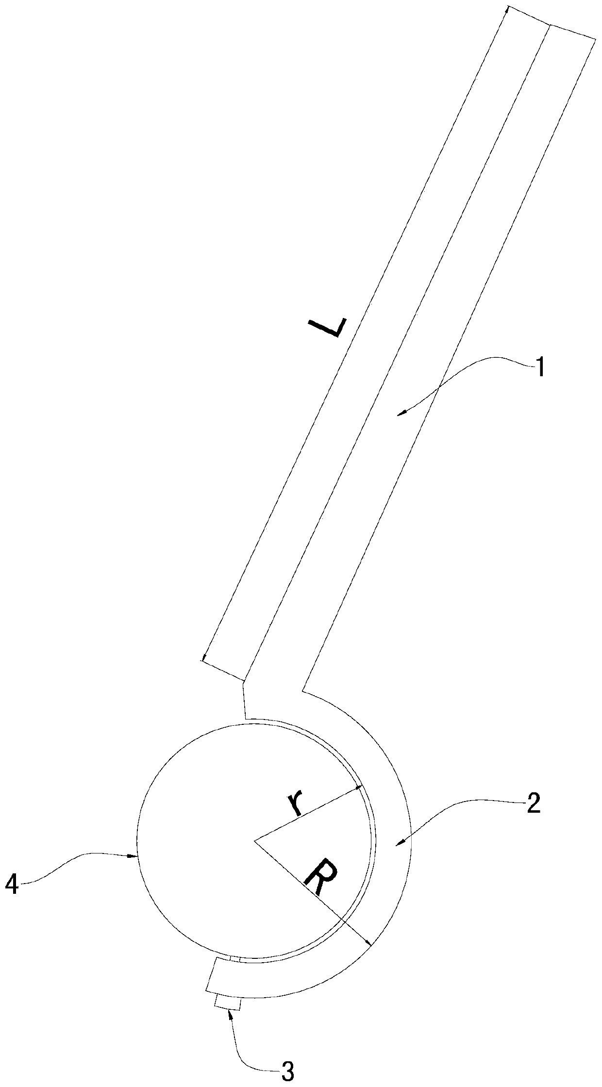 Telescopic cylinder piston rod thread fastening wrench