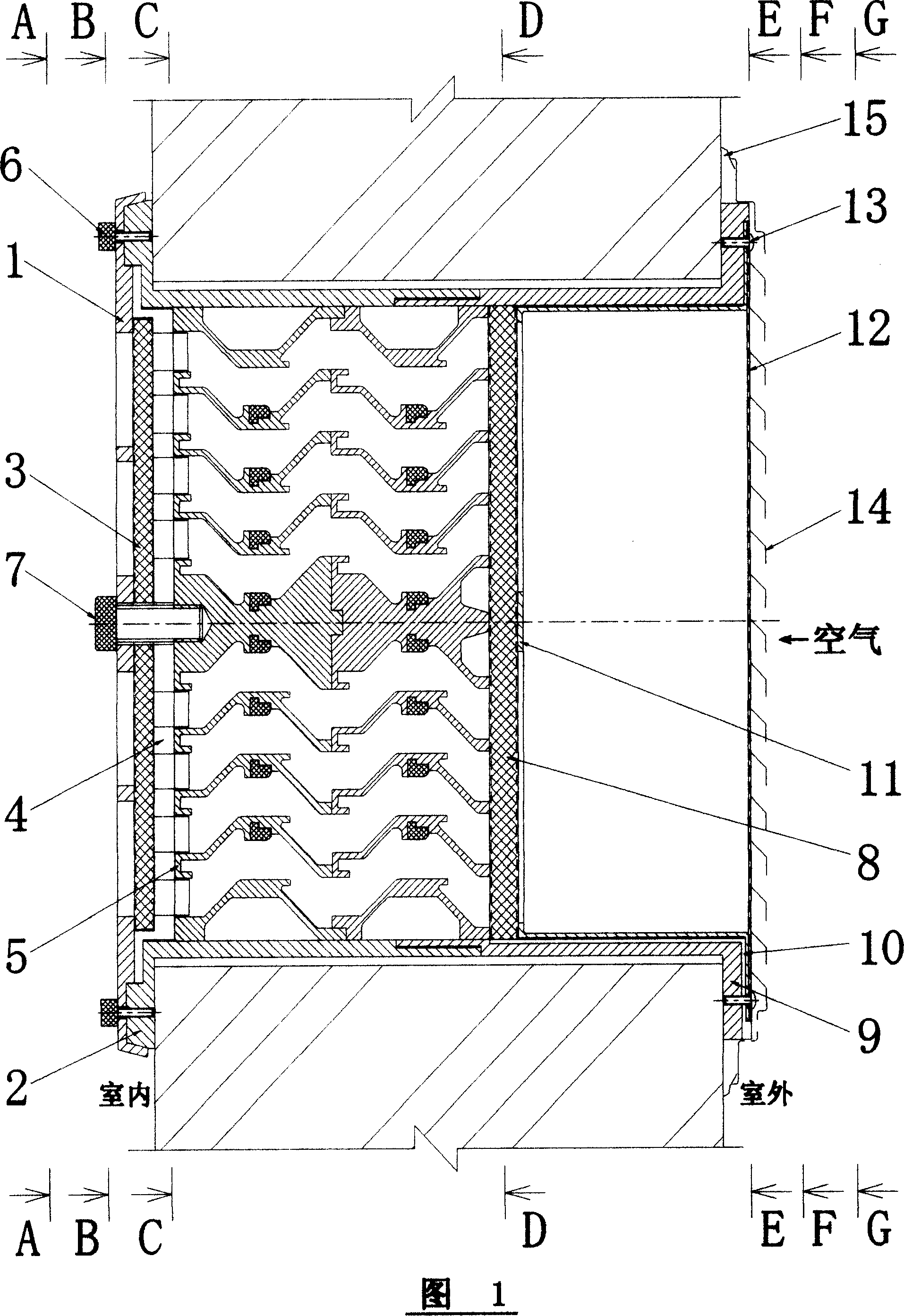 Non-power air exchanger