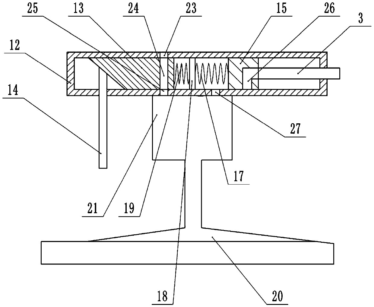 Storage and transfer device for chips