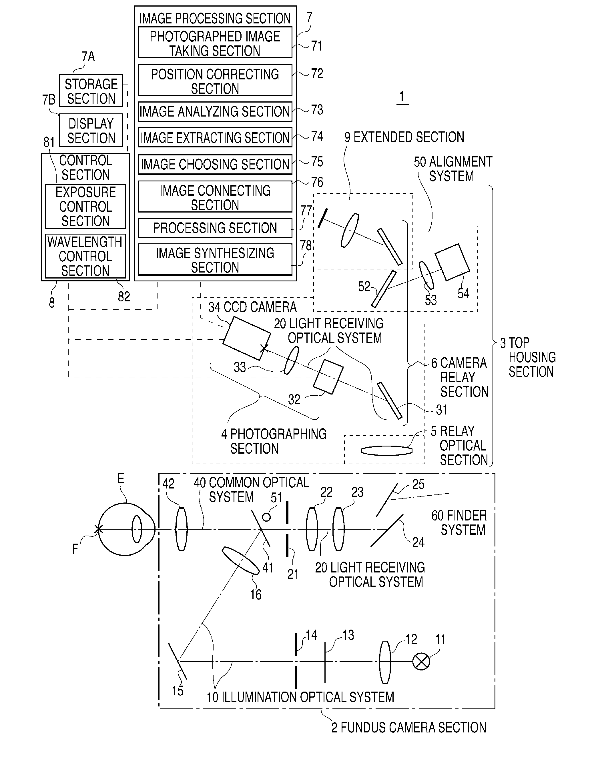 Apparatus and method for spectrally measuring fundus