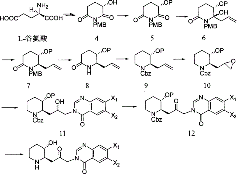 Method for synthetizing orixine and RU-19110 intermediate