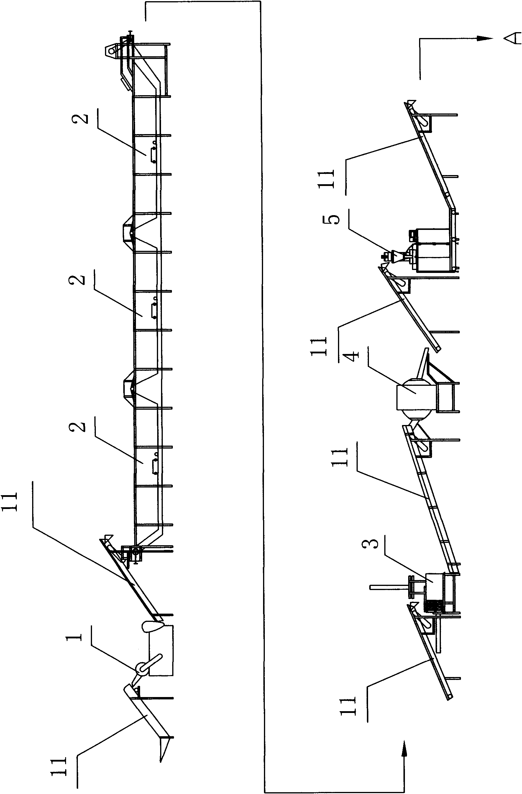 Automatic production method and device for small packages of salted vegetables