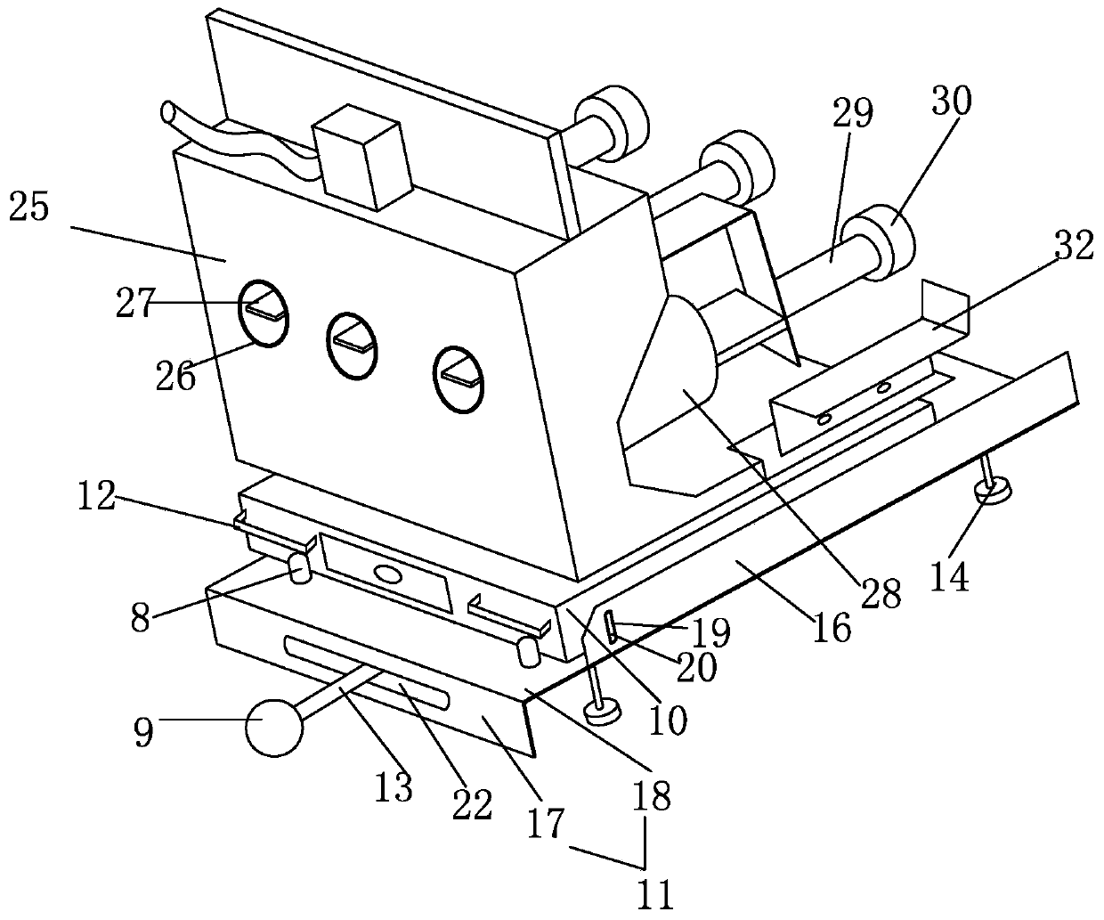 Insulation testing device and method for 6/10kV switch cabinet with five-prevention function