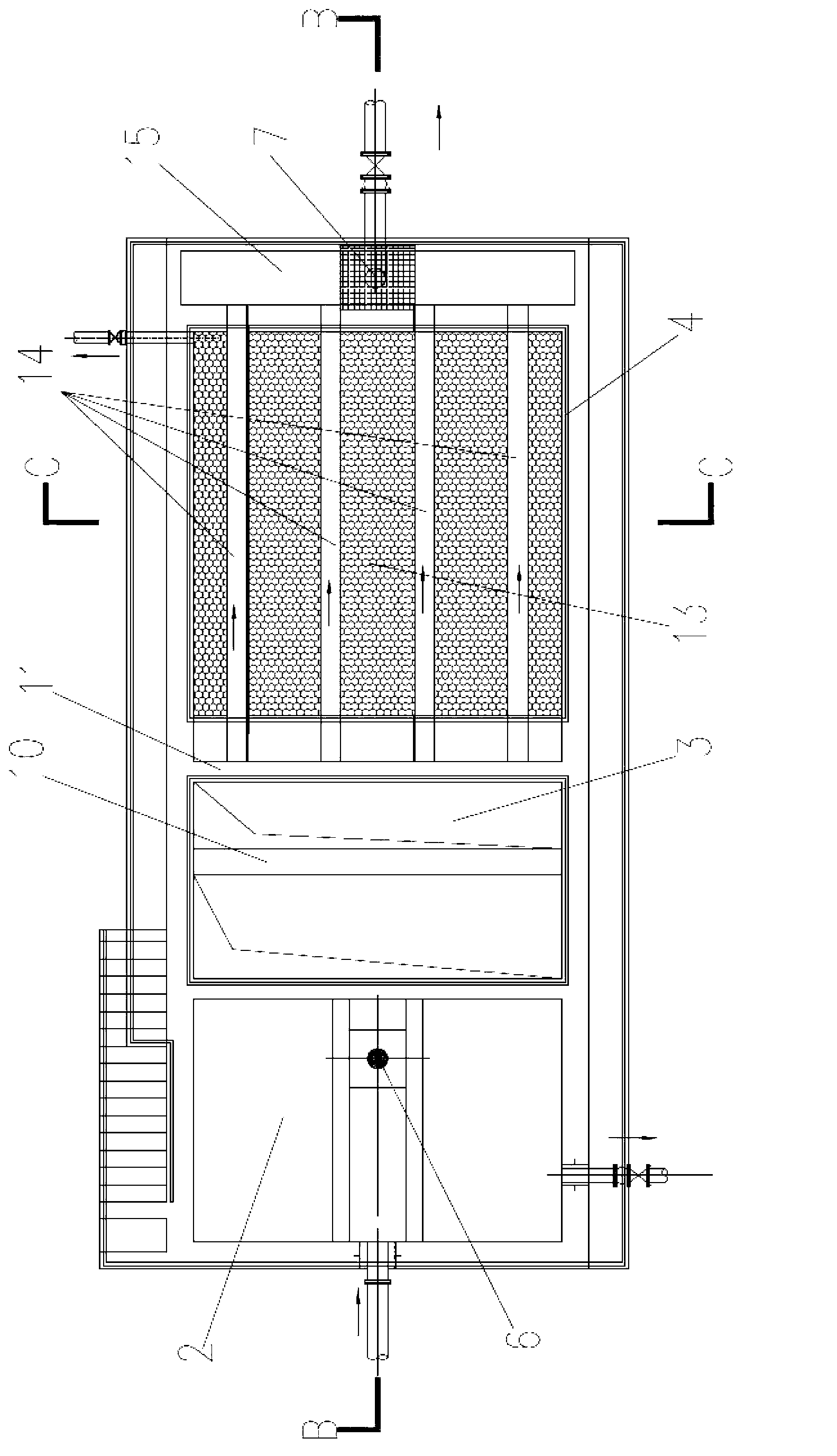 Regulation and storage pond with processing function
