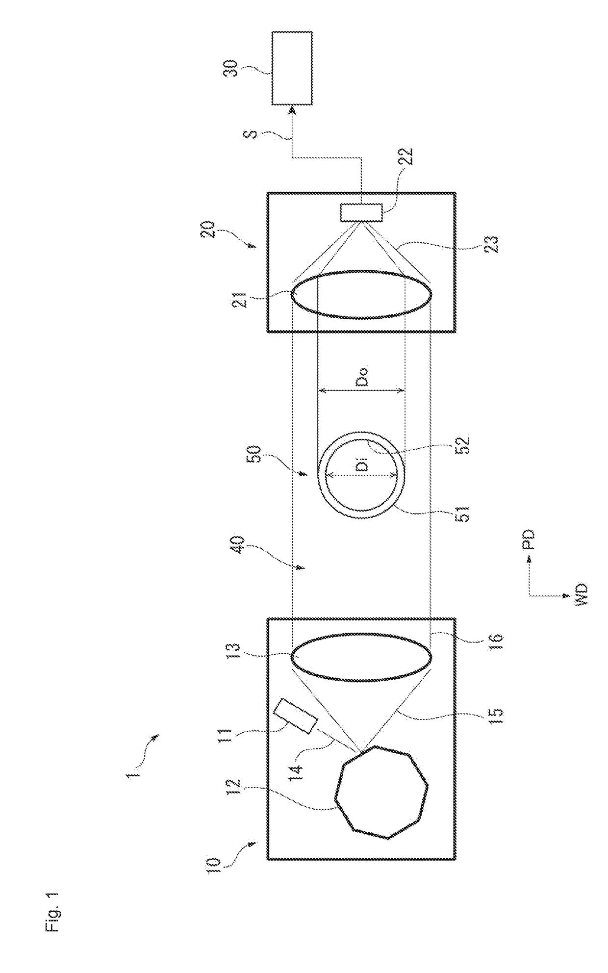 Internal diameter measuring method for transparent tube