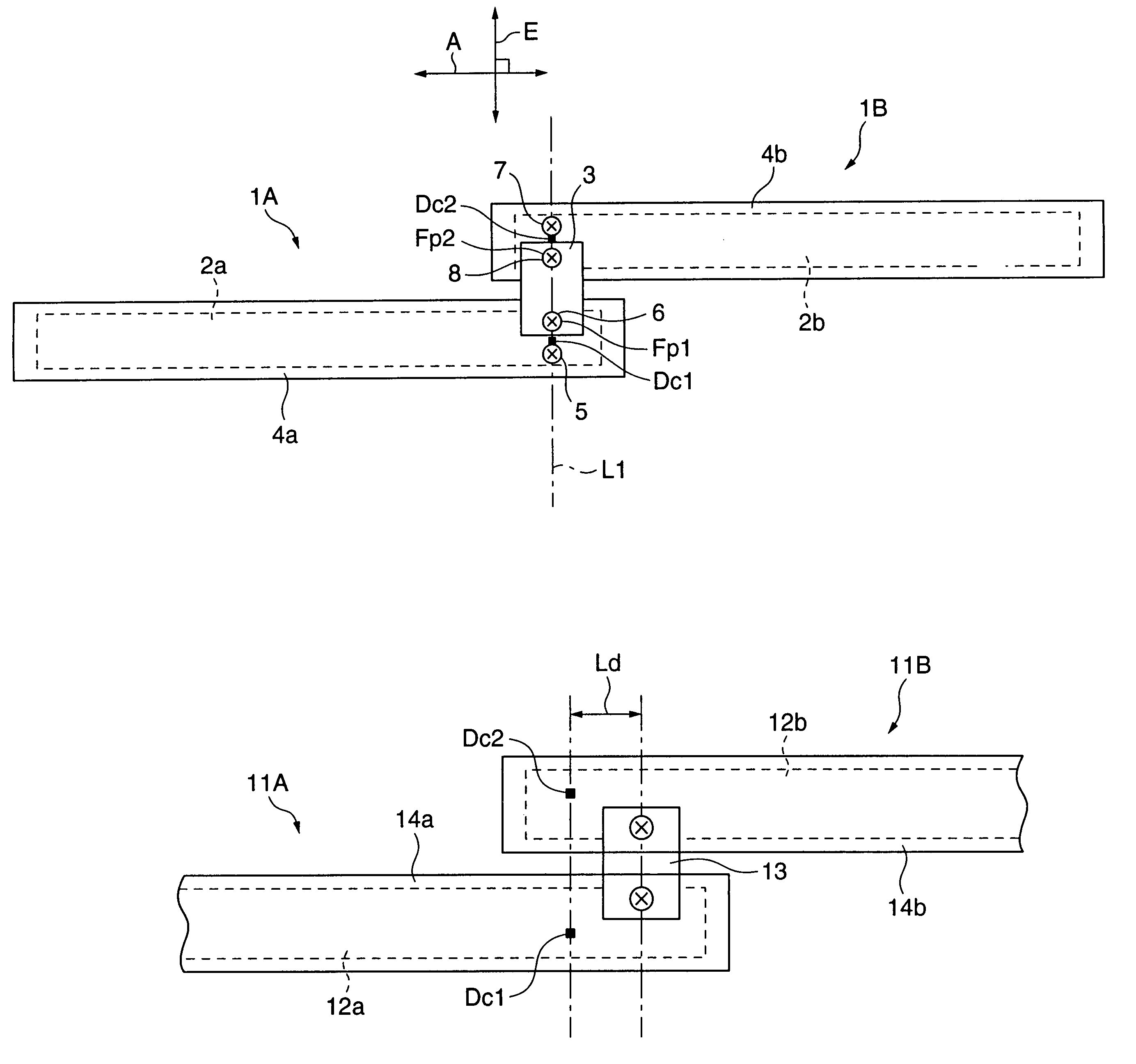 Optical write apparatus including a plurality of substrates