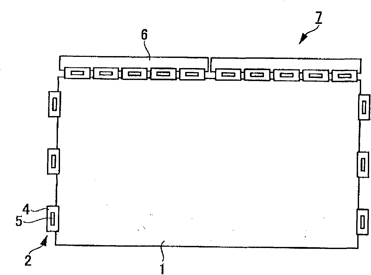 Assembling device and assembling method of FPD component